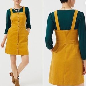 J. Crew Yellow Corduroy Dress